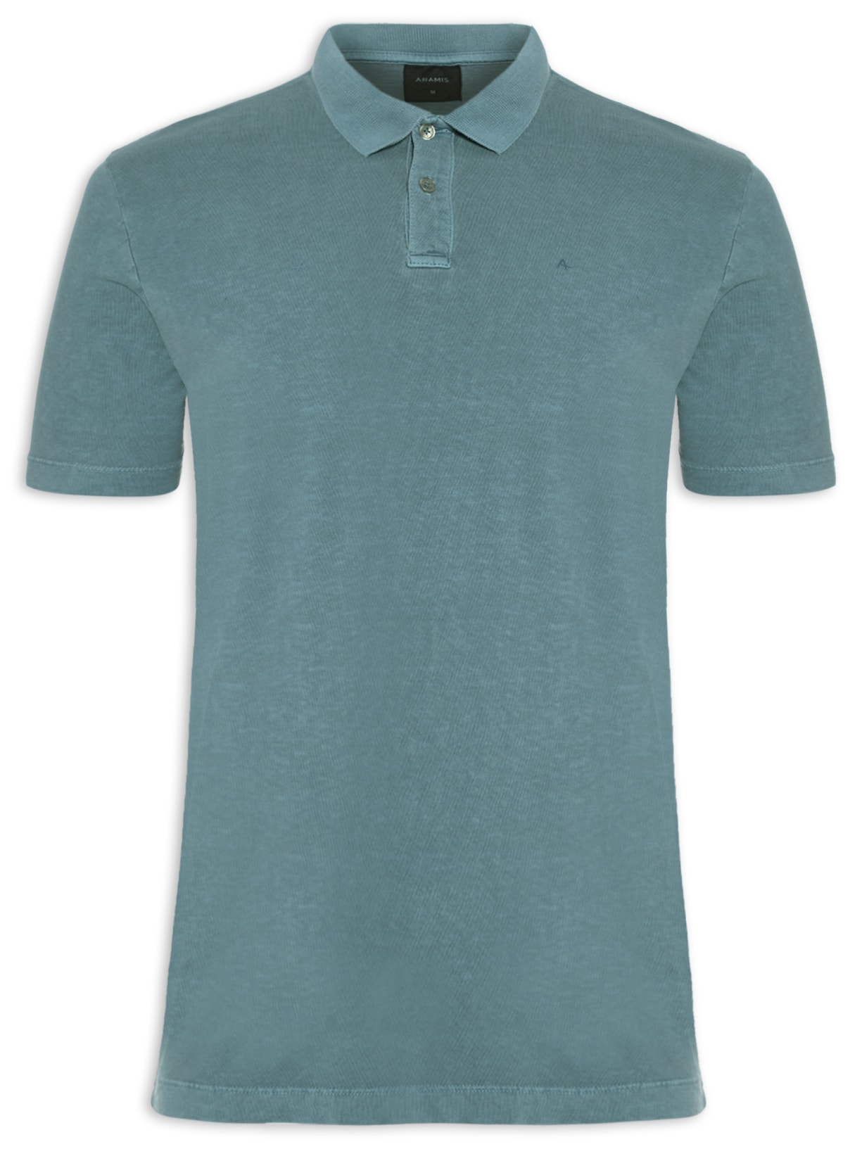 Polo Masculina 1/2 Malha Estonada - Azul