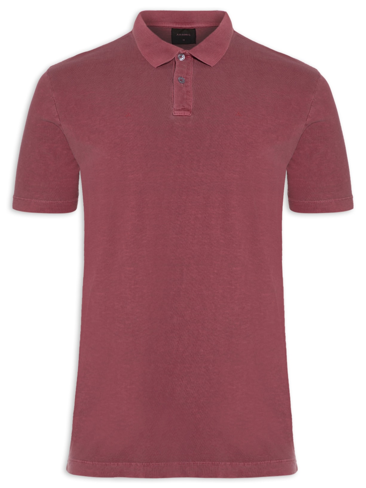 Polo Masculina 1/2 Malha Estonada - Vermelho
