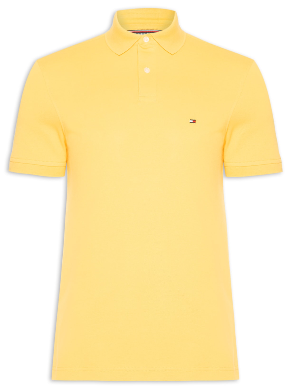 Polo Masculina 1985 Regular Fit Algodão Orgânico - Amarelo
