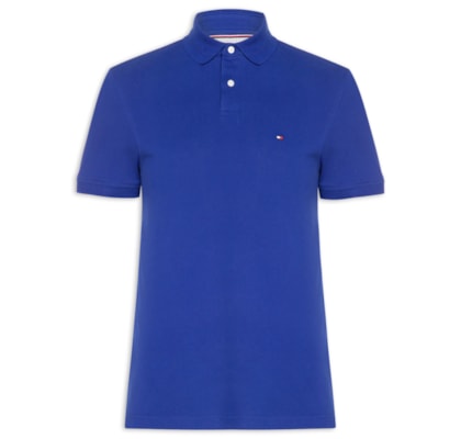 Polo Masculina 1985 Regular Fit Algodão Orgânico - Azul