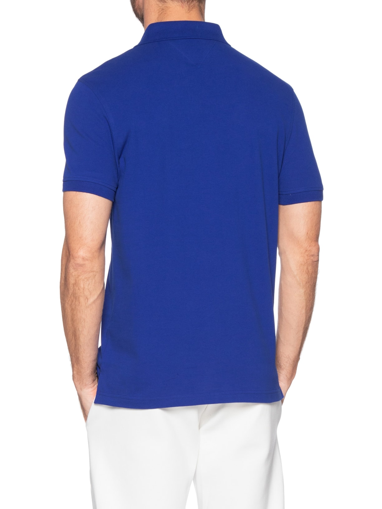 Polo Masculina 1985 Regular Fit Algodão Orgânico Azul Tommy Hilfiger
