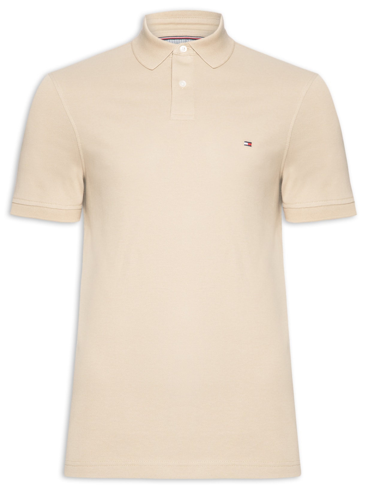 Polo Masculina 1985 Regular Fit Algodão Orgânico - Bege