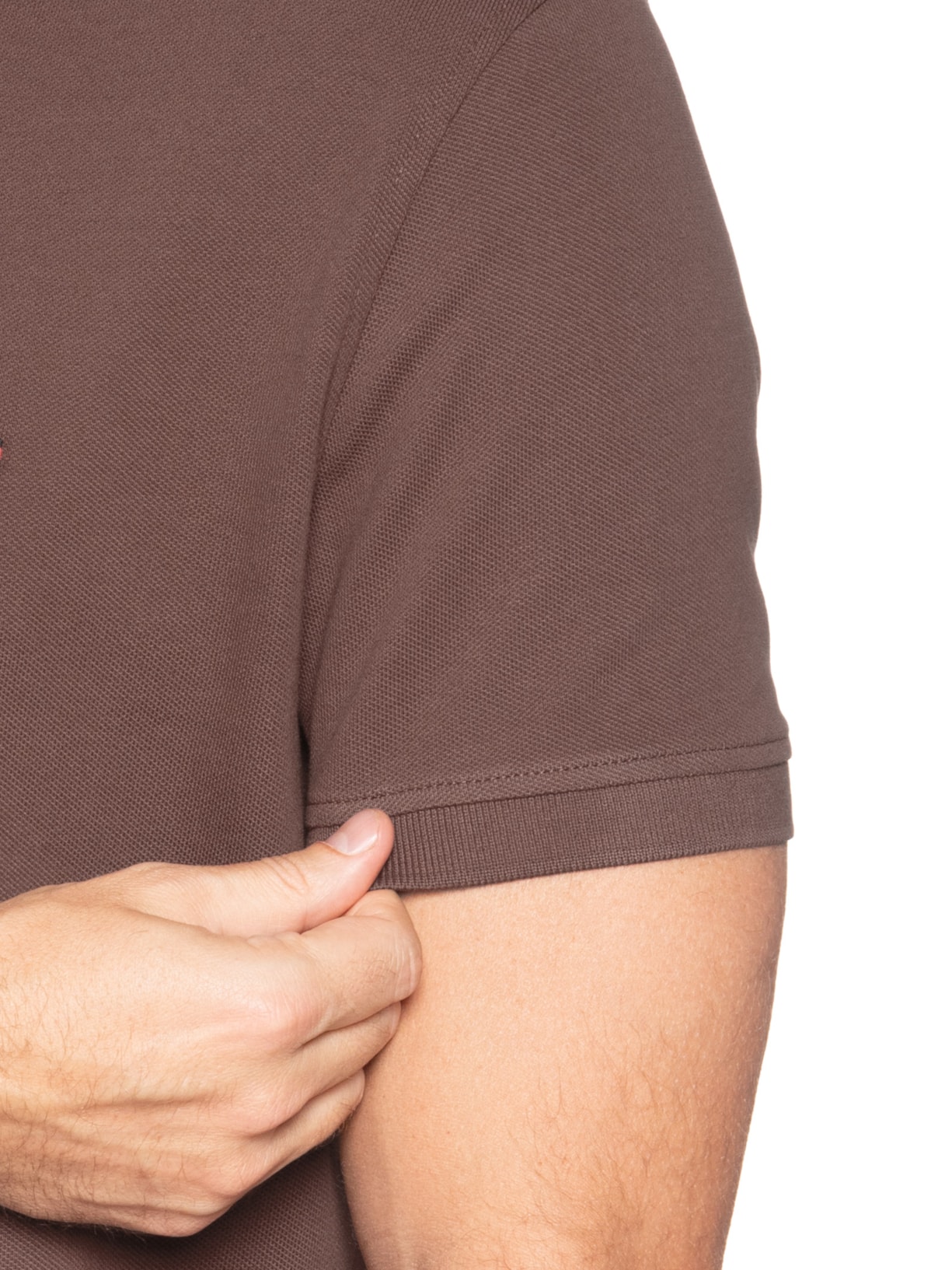 Polo Masculina 1985 Regular Fit Algodão Orgânico Marrom Tommy Hilfiger