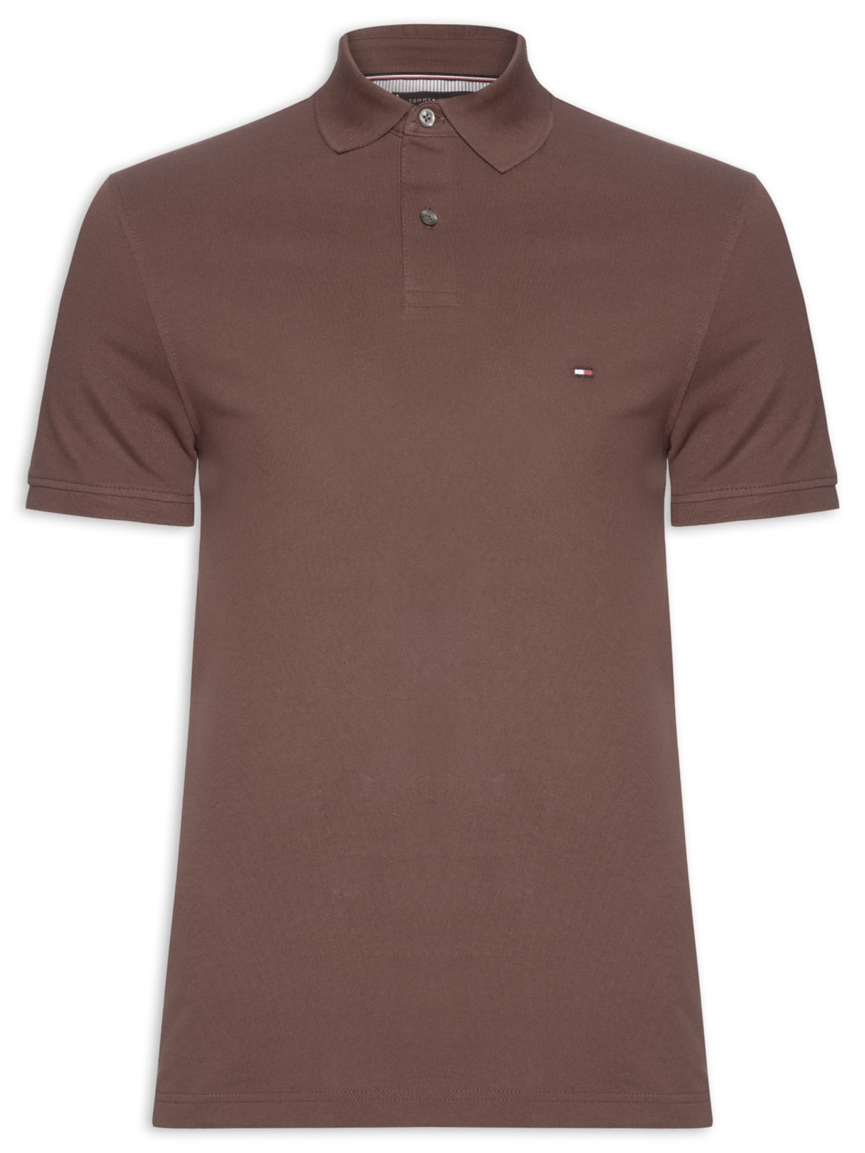 Polo Masculina 1985 Regular Fit Algodão Orgânico - Marrom