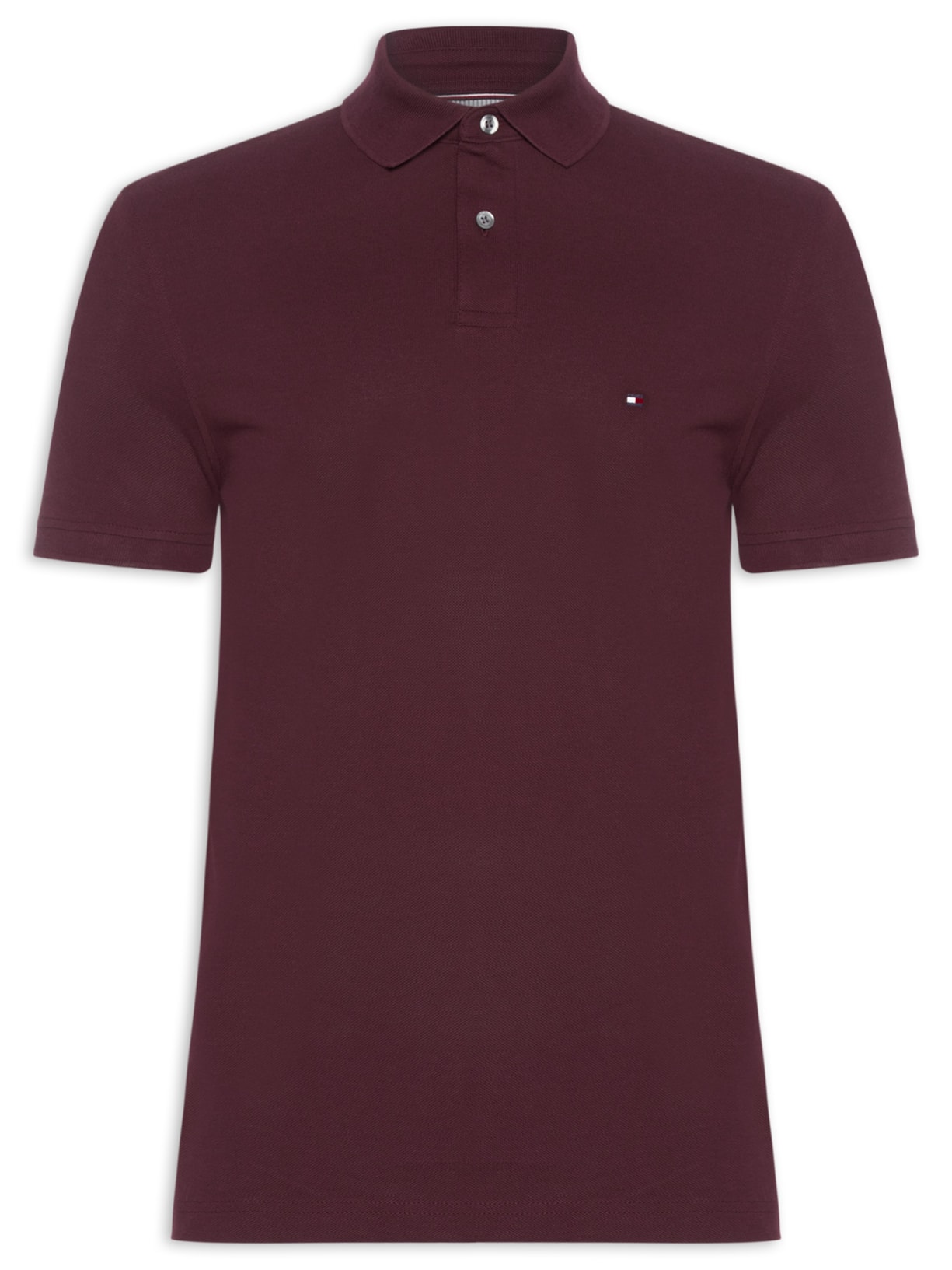 Polo Masculina 1985 Regular Fit Algodão Orgânico Vermelho Tommy Hilfiger