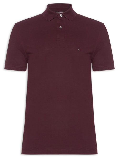 Polo Masculina 1985 Regular Fit Algodão Orgânico - Vermelho