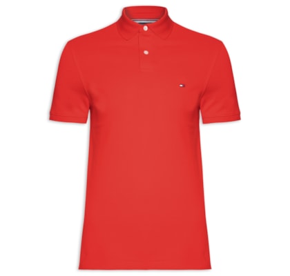 Polo Masculina 1985 Regular Fit Algodão Orgânico - Vermelho