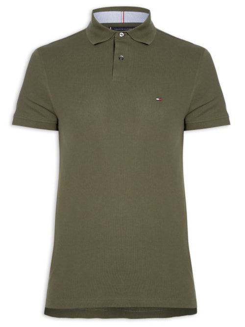 Polo Masculina 1985 Regular Fit Algodão - Verde