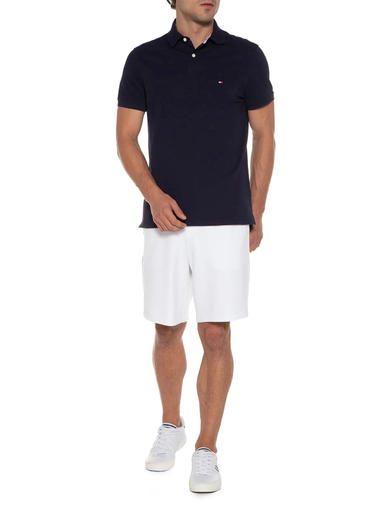Polo Masculina 1985 Regular Fit Azul Tommy Hilfiger