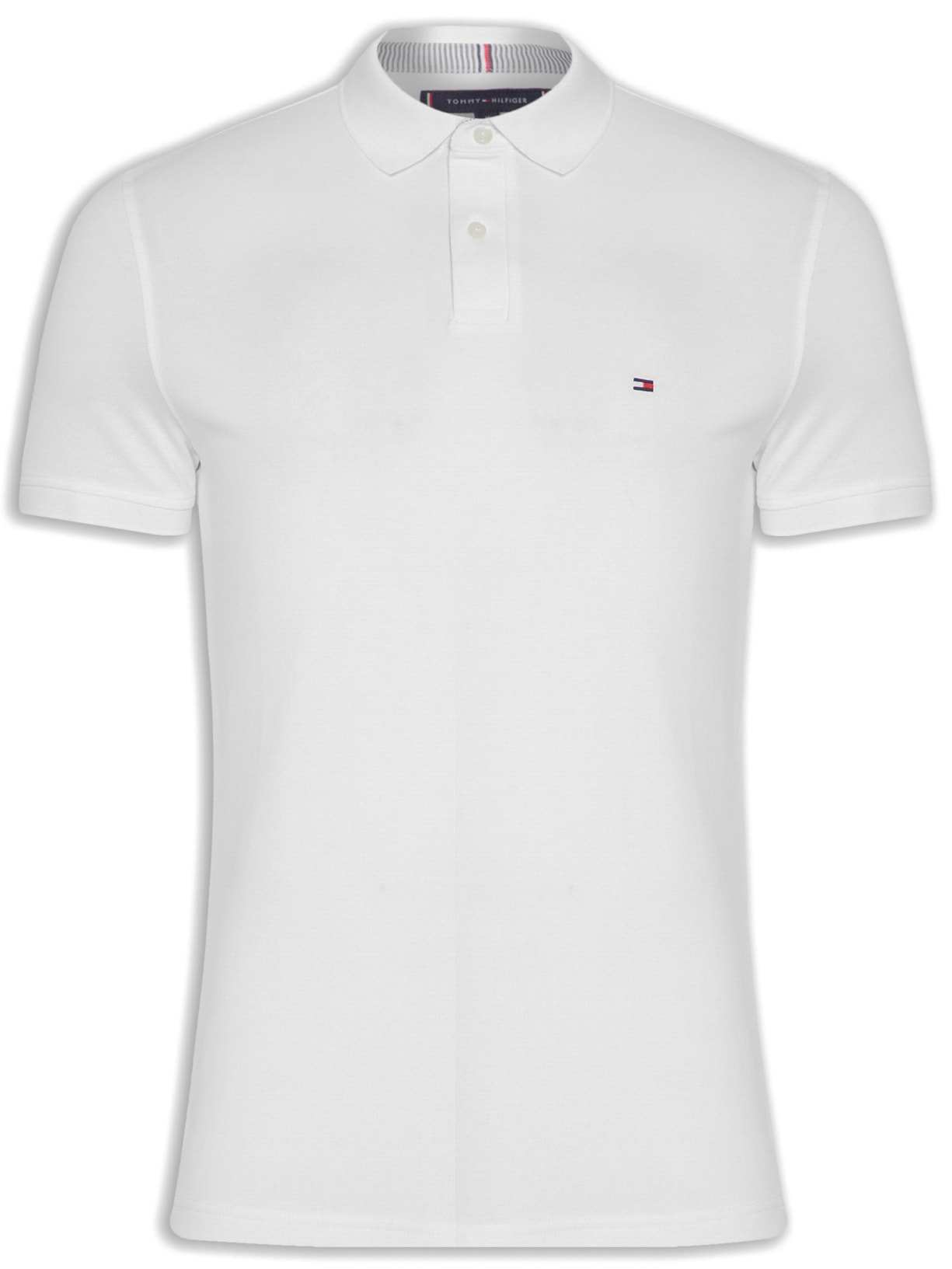 Polo Masculina 1985 Regular Fit Branco Tommy Hilfiger
