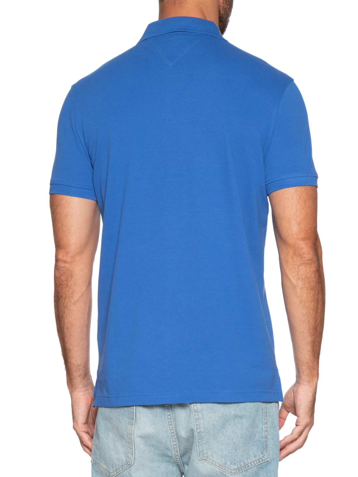 Polo Masculina 1985 Regular Fit Com Logo No Peito Azul Tommy Hilfiger