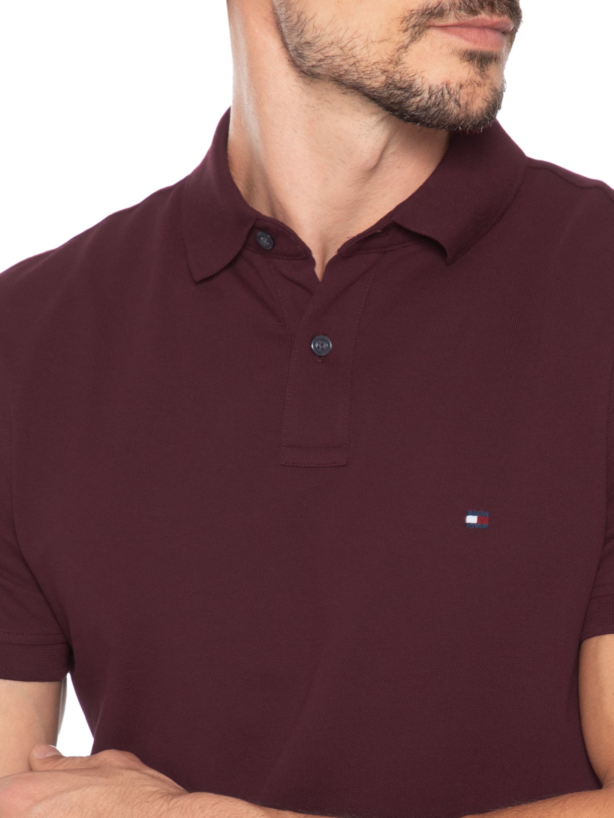 Polo Masculina 1985 Regular Fit – Vermelho Tommy Hilfiger