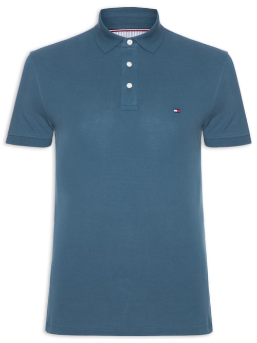 Polo Masculina 1985 Slim Fit – Azul
