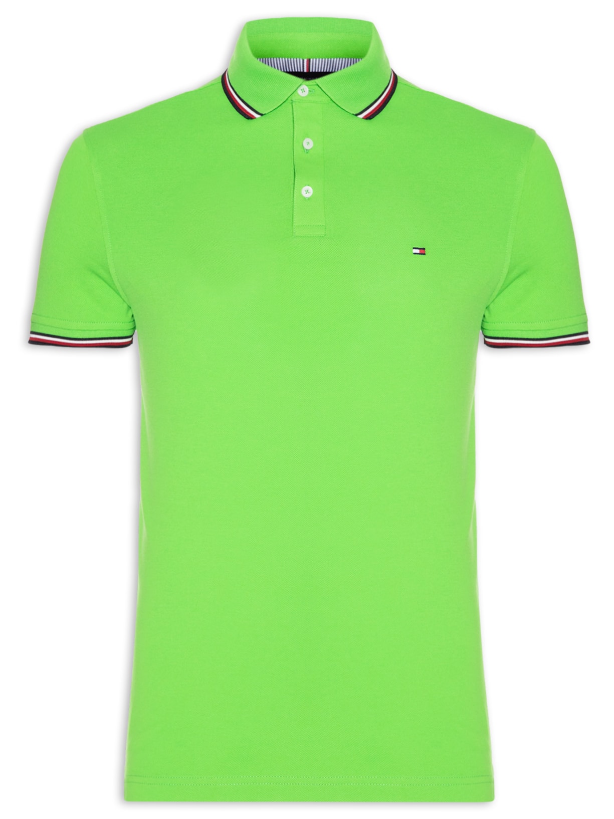 Polo Masculina 1985 Tipped Slim - Verde