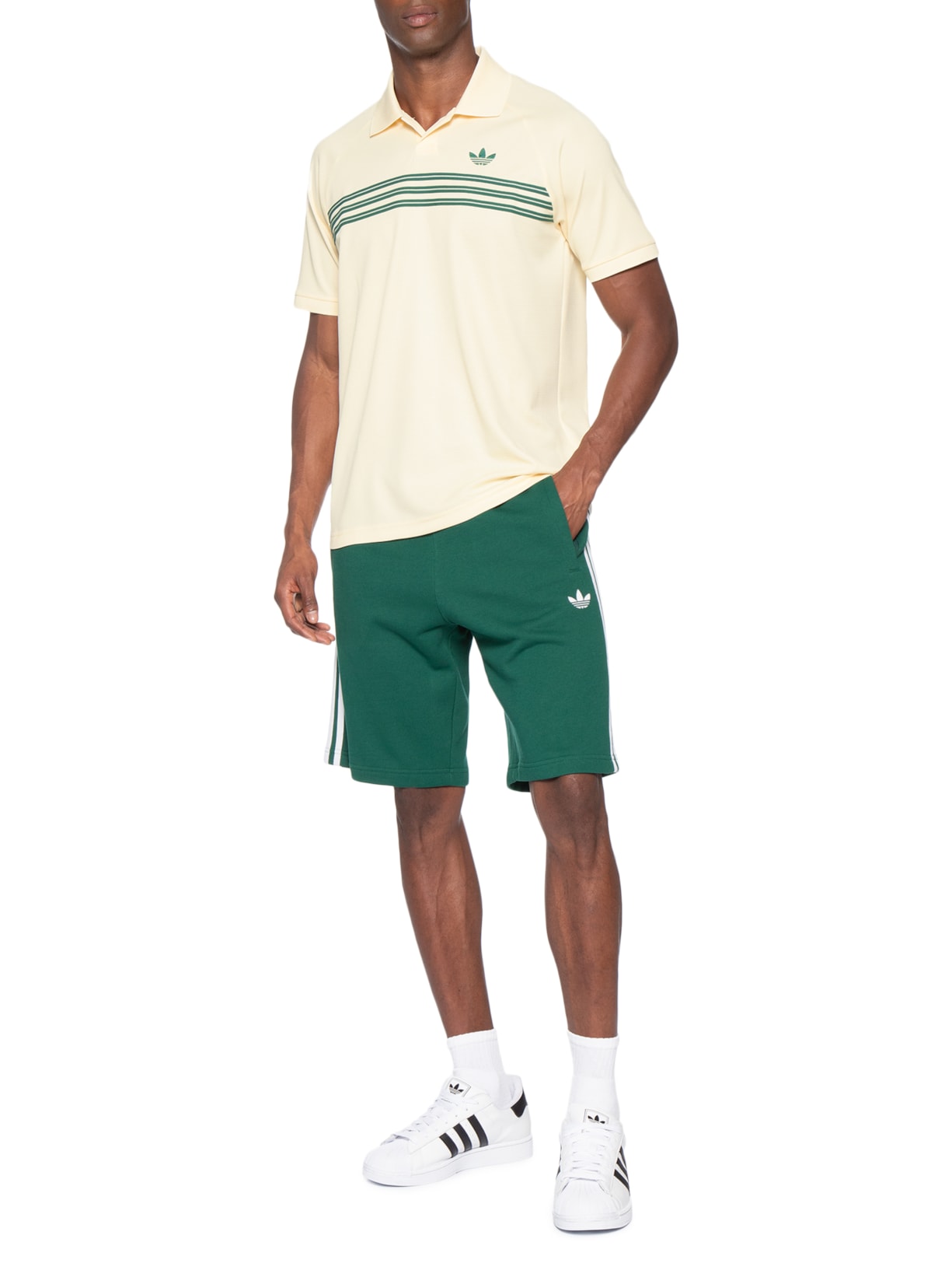 Polo Masculina 98 Bege Adidas Originals