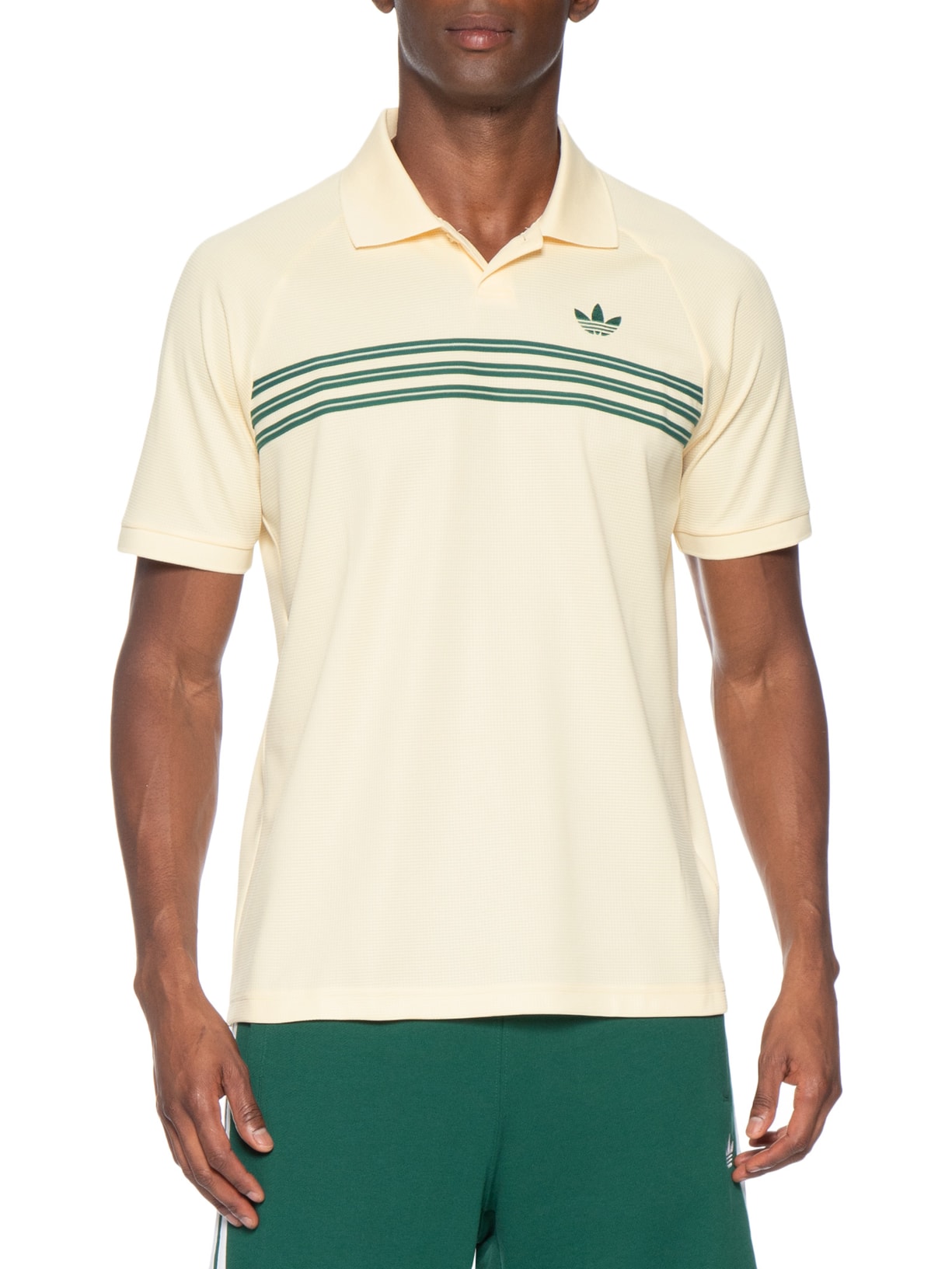 Polo Masculina 98 Bege Adidas Originals