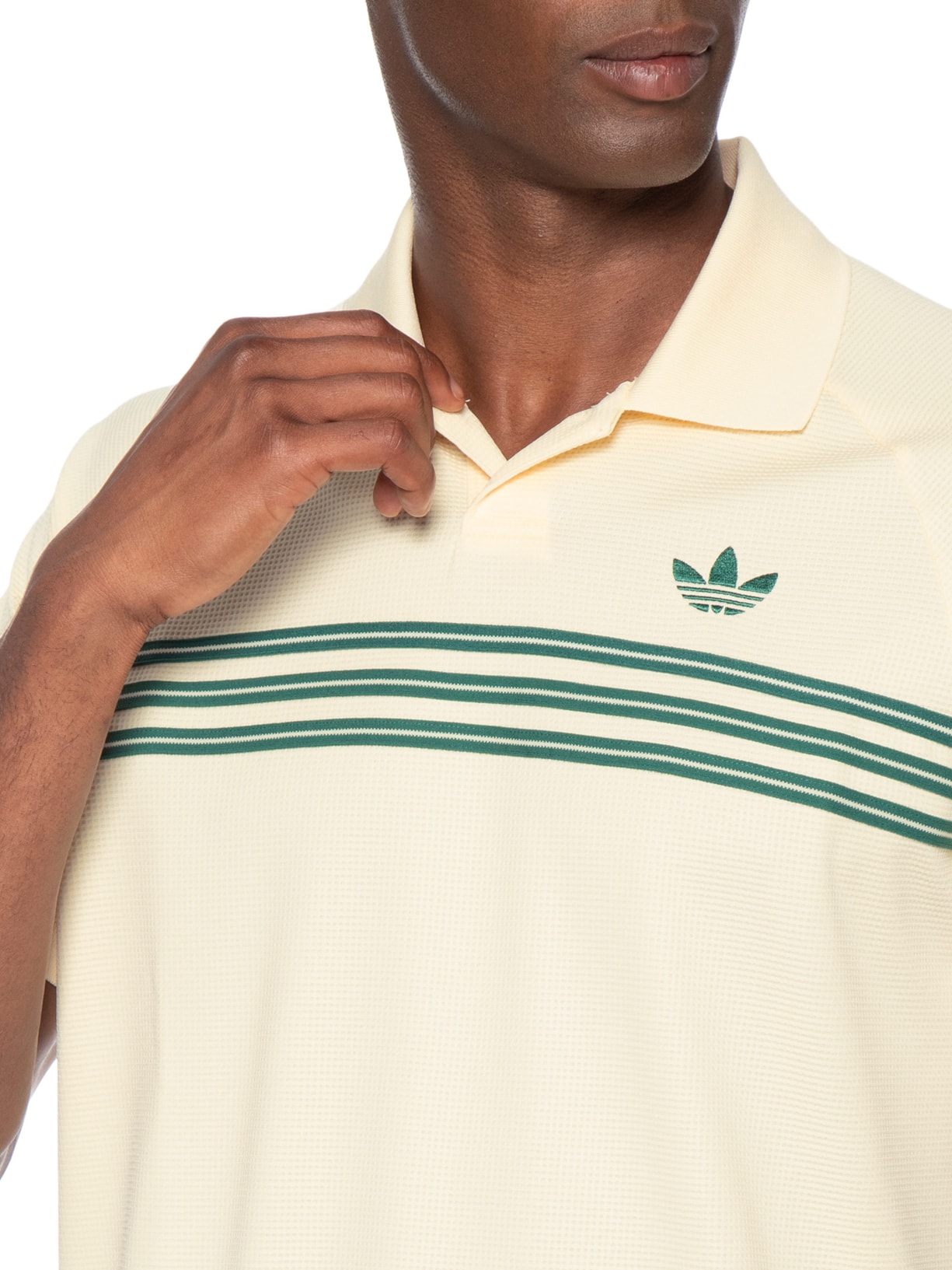 Polo Masculina 98 Bege Adidas Originals
