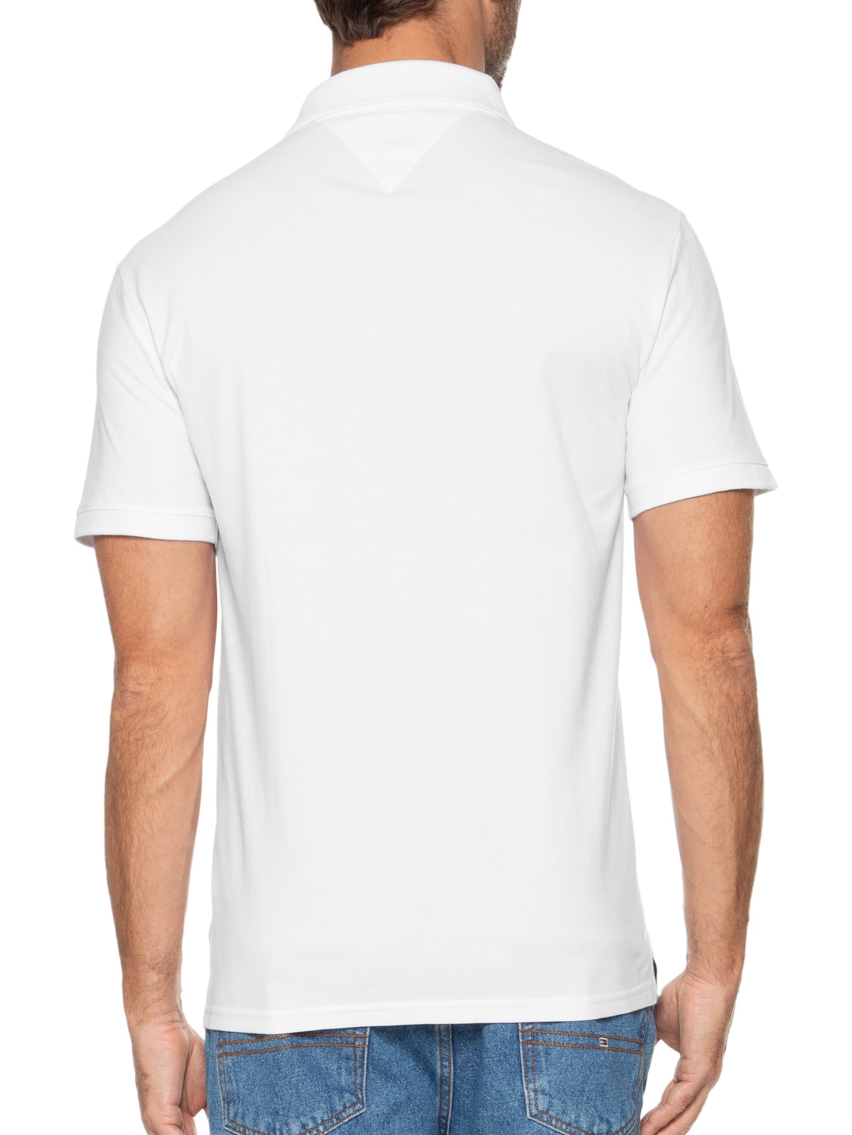 Polo Masculina AB Regular Corp Branco Tommy Jeans