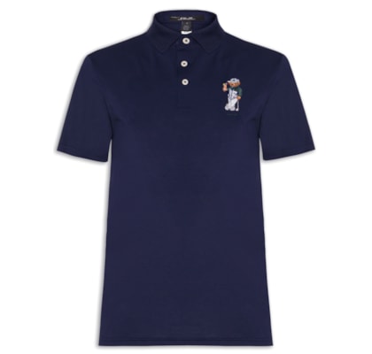 Polo Masculina Air Tech Piquet Golf - Azul