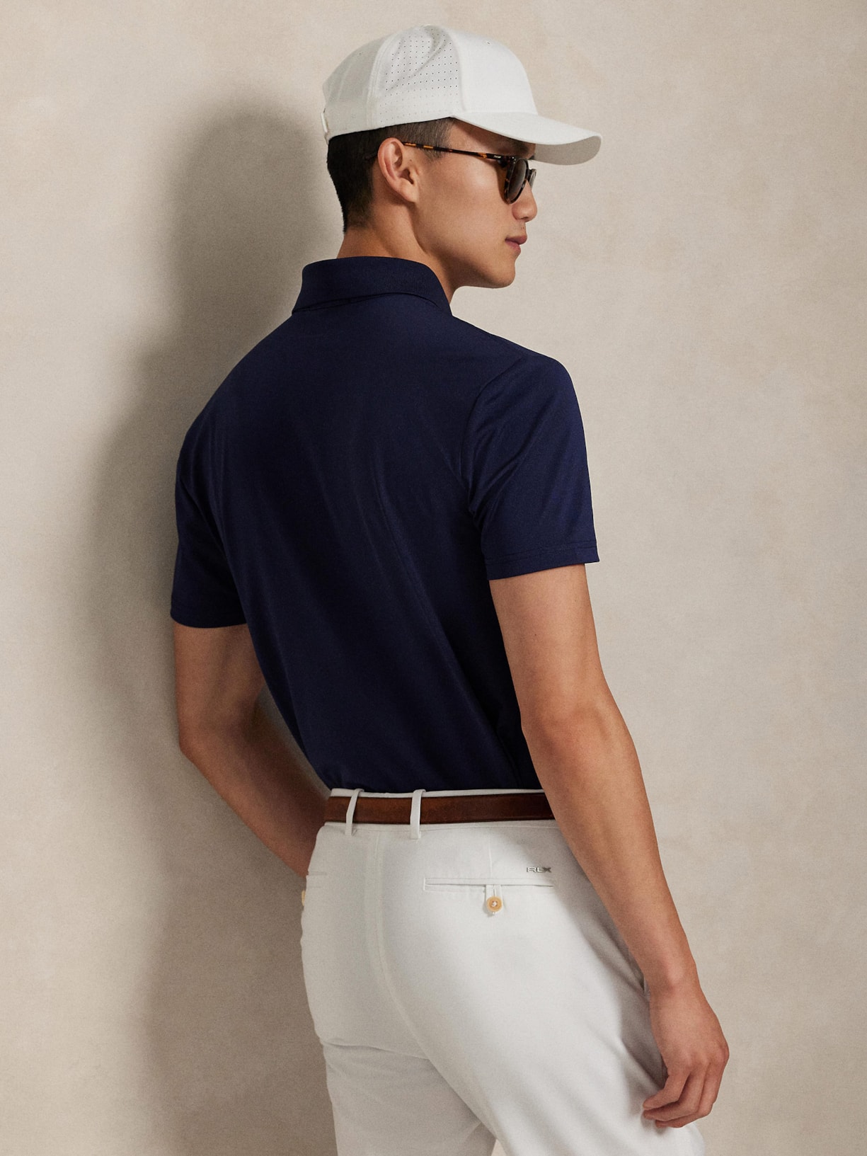 Polo Masculina Air Tech Piquet Golf Azul Polo Ralph Lauren