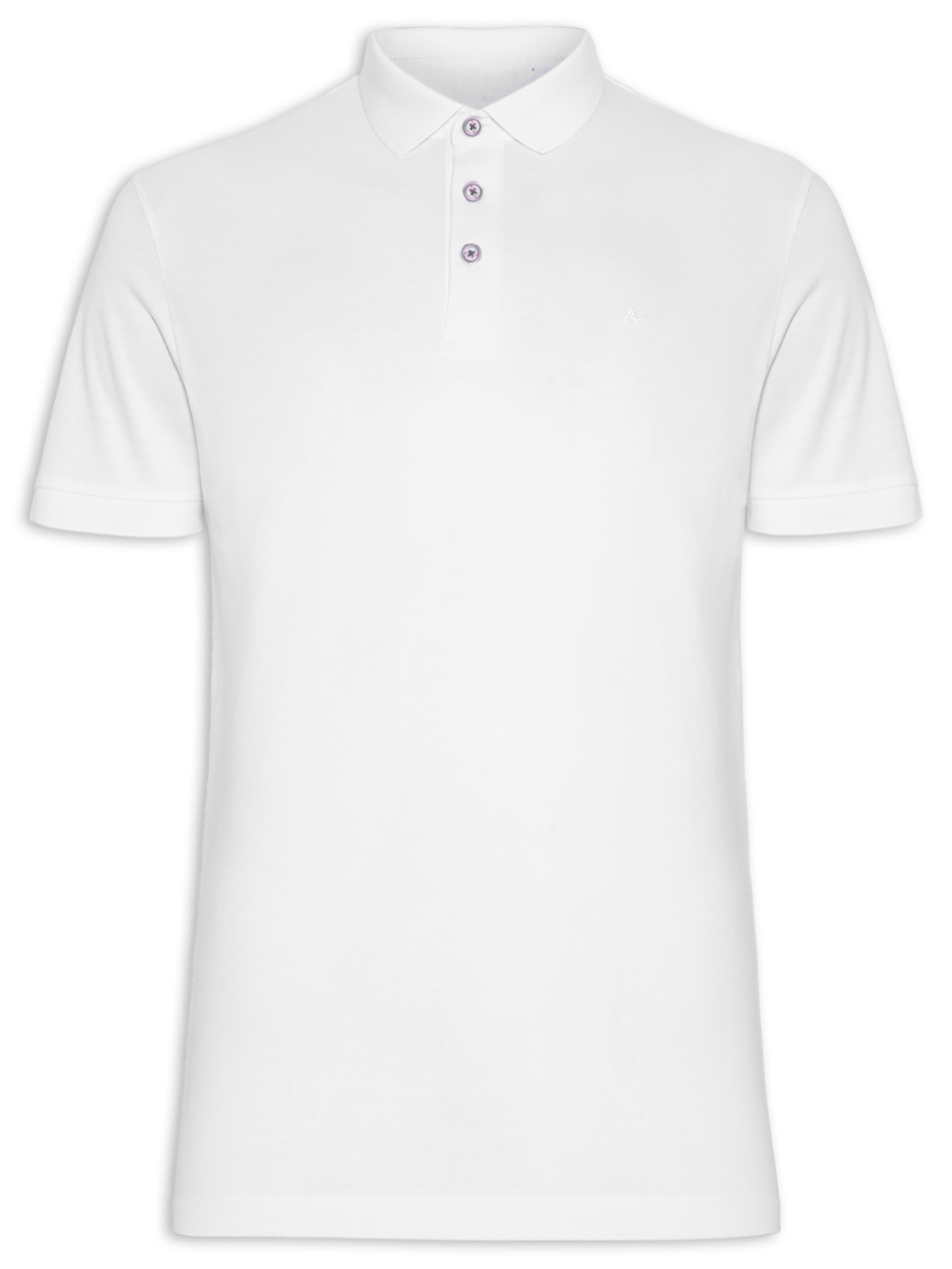 Polo Masculina Algodão Peruano Premium Surton - Branco