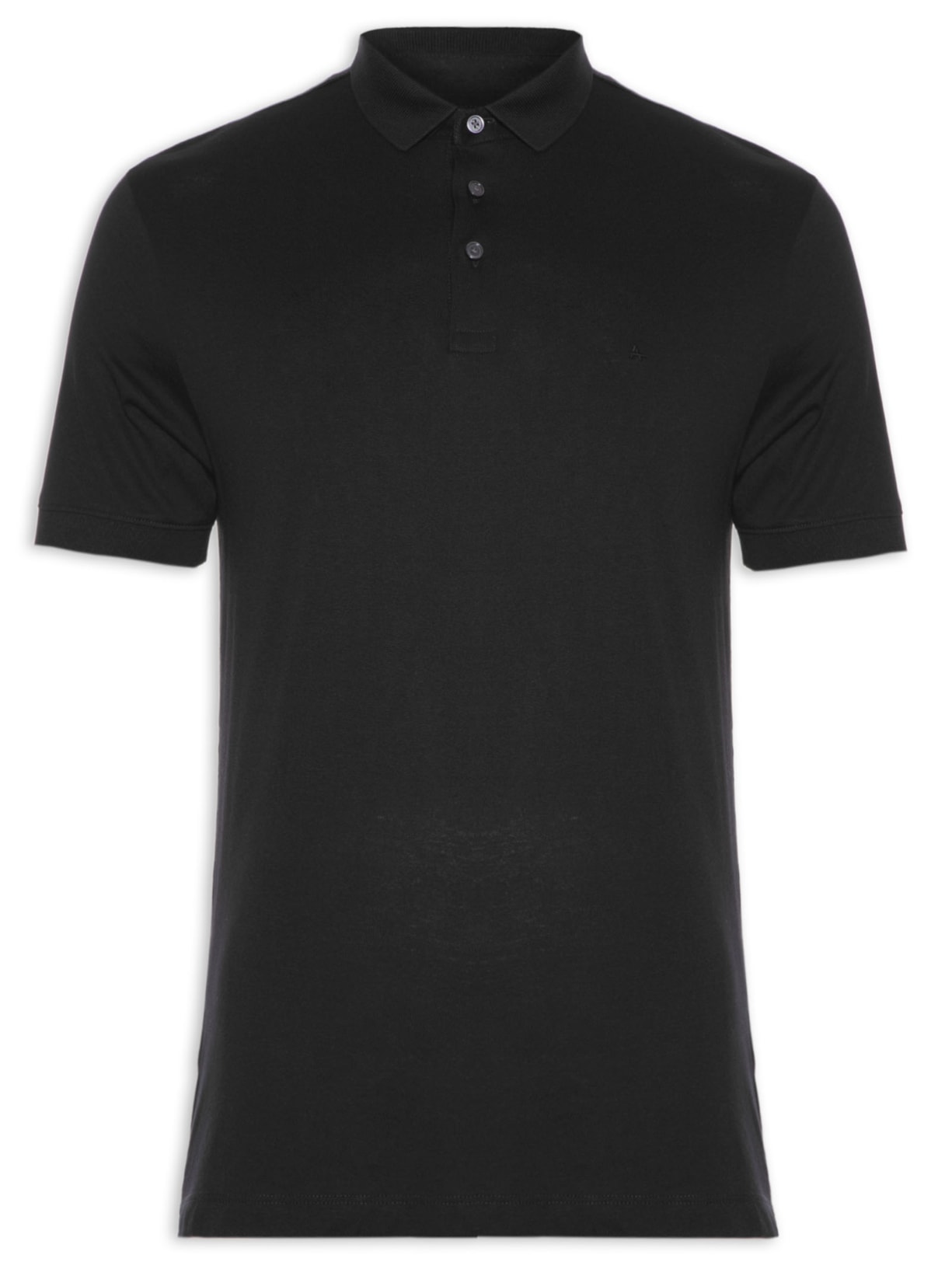 Polo Masculina Algodão Peruano Premium Surton - Preto