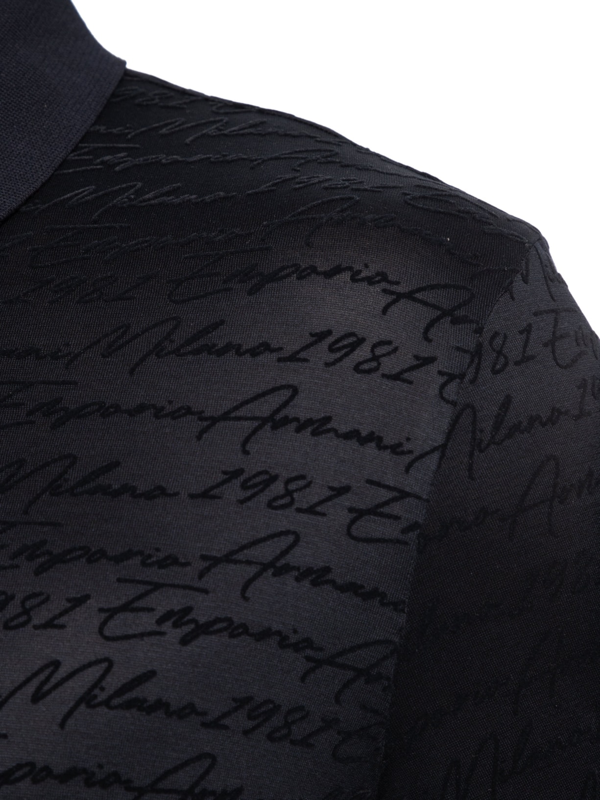 Polo Masculina Assinatura Azul Emporio Armani