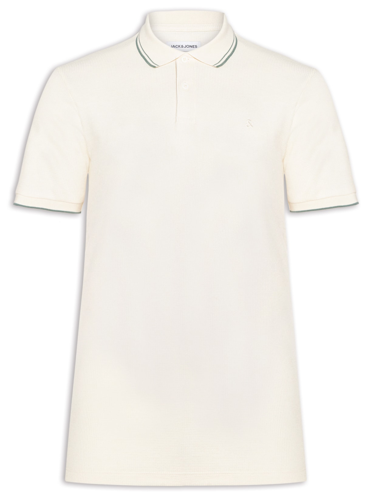 Polo Masculina Austin Com Friso Branco Jack & Jones