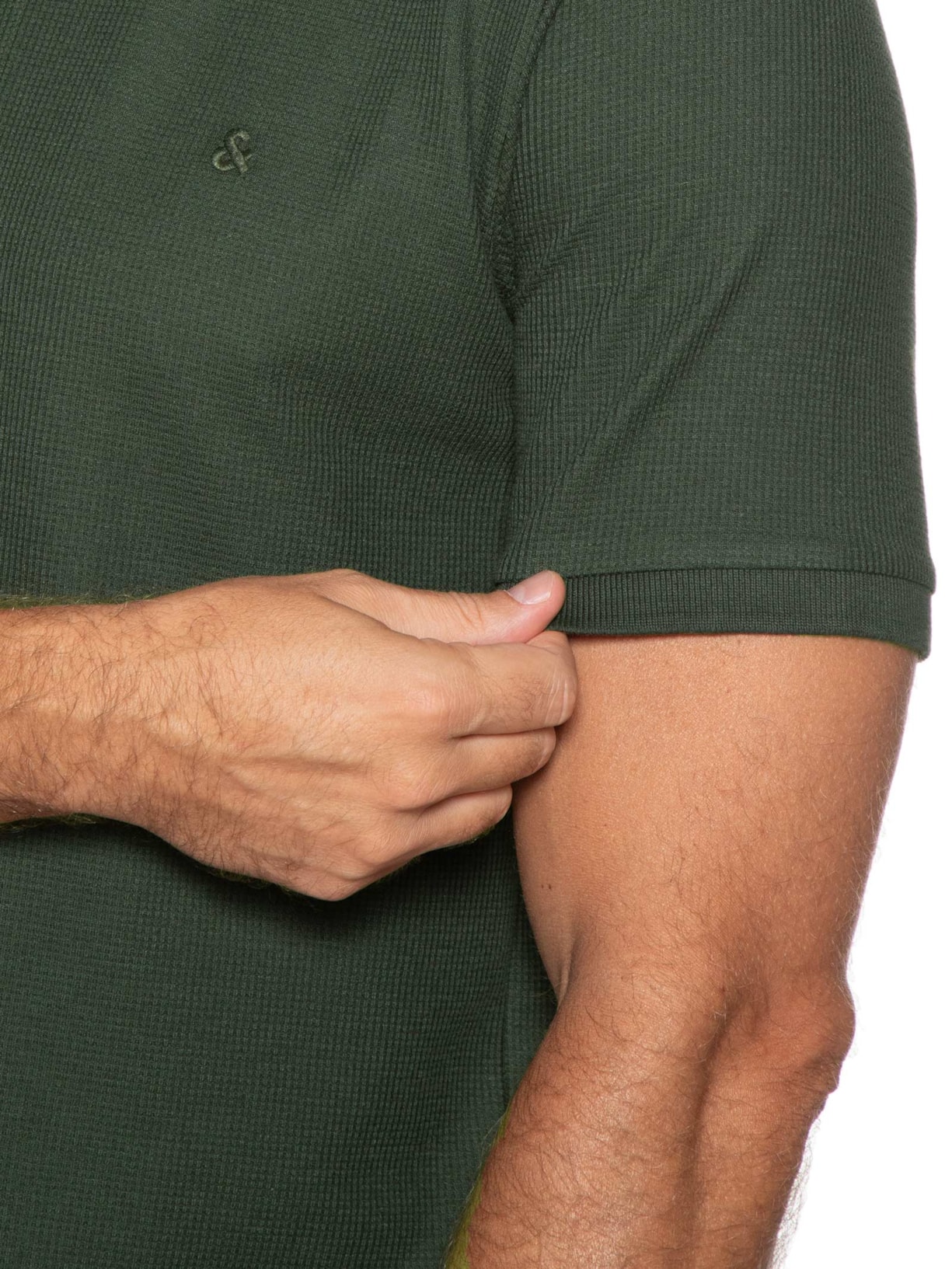 Polo Masculina Austin Com Friso Verde Jack & Jones