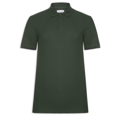 Polo Masculina Austin Com Friso - Verde