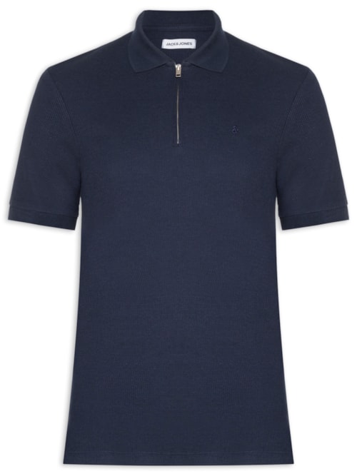 Polo Masculina Austin Half Zip - Azul