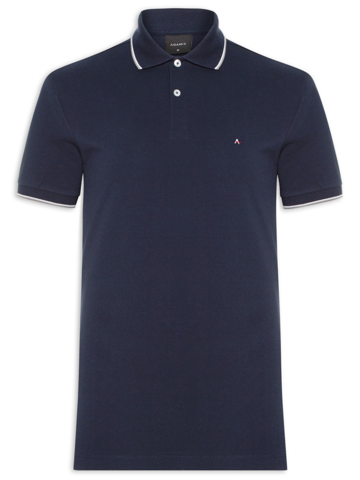 Polo Masculina Básica 4 Frisos (PA) - Azul
