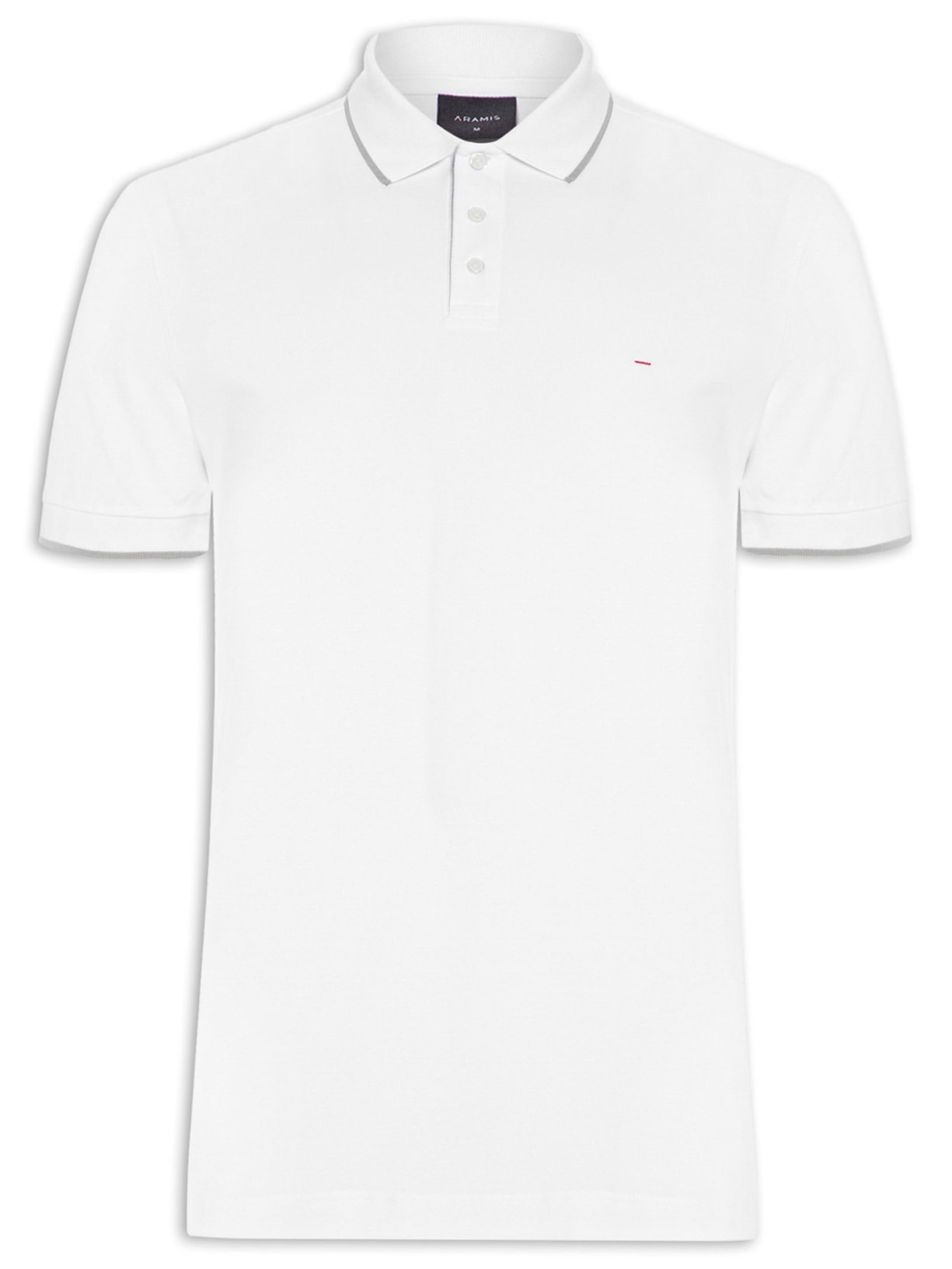 Polo Masculina Básica 4 Frisos (PA) - Branco