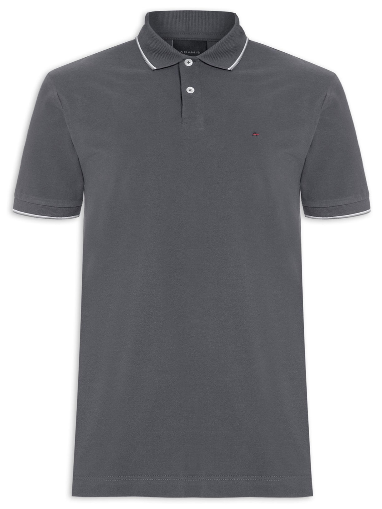 Polo Masculina Básica 4 Frisos (PA) - Cinza