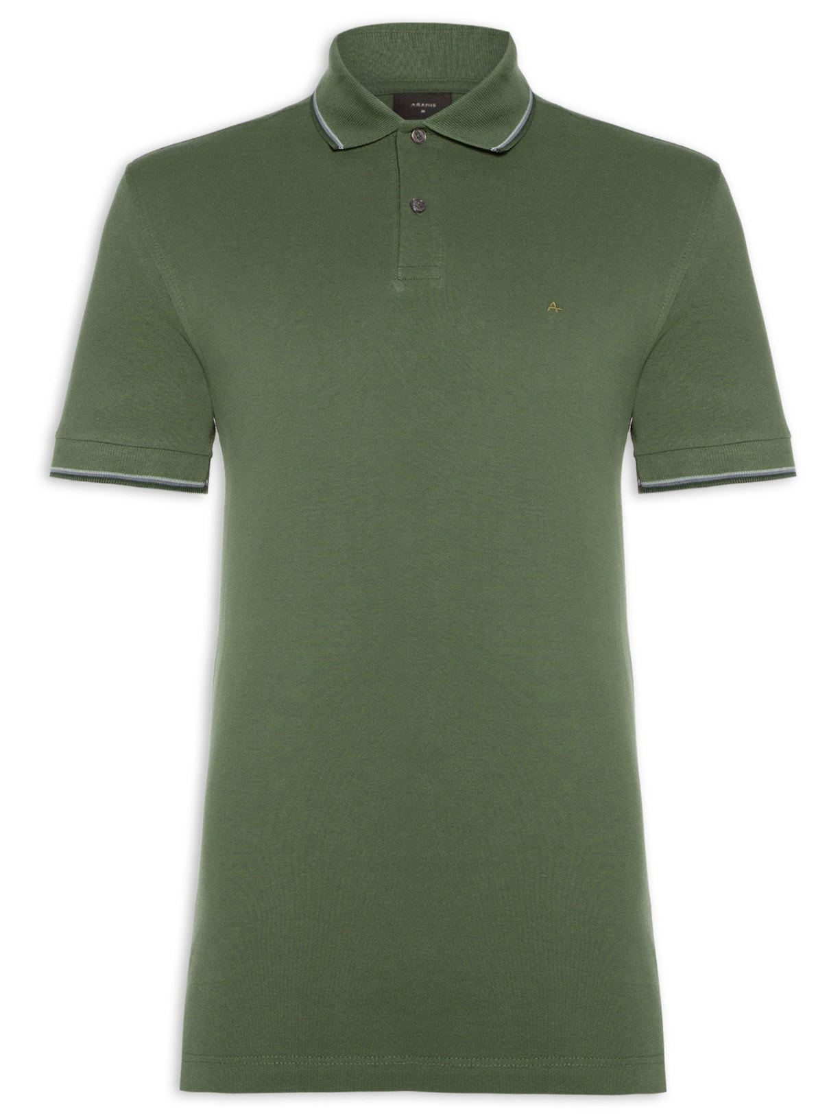 Polo Masculina Básica 4 Frisos - Verde