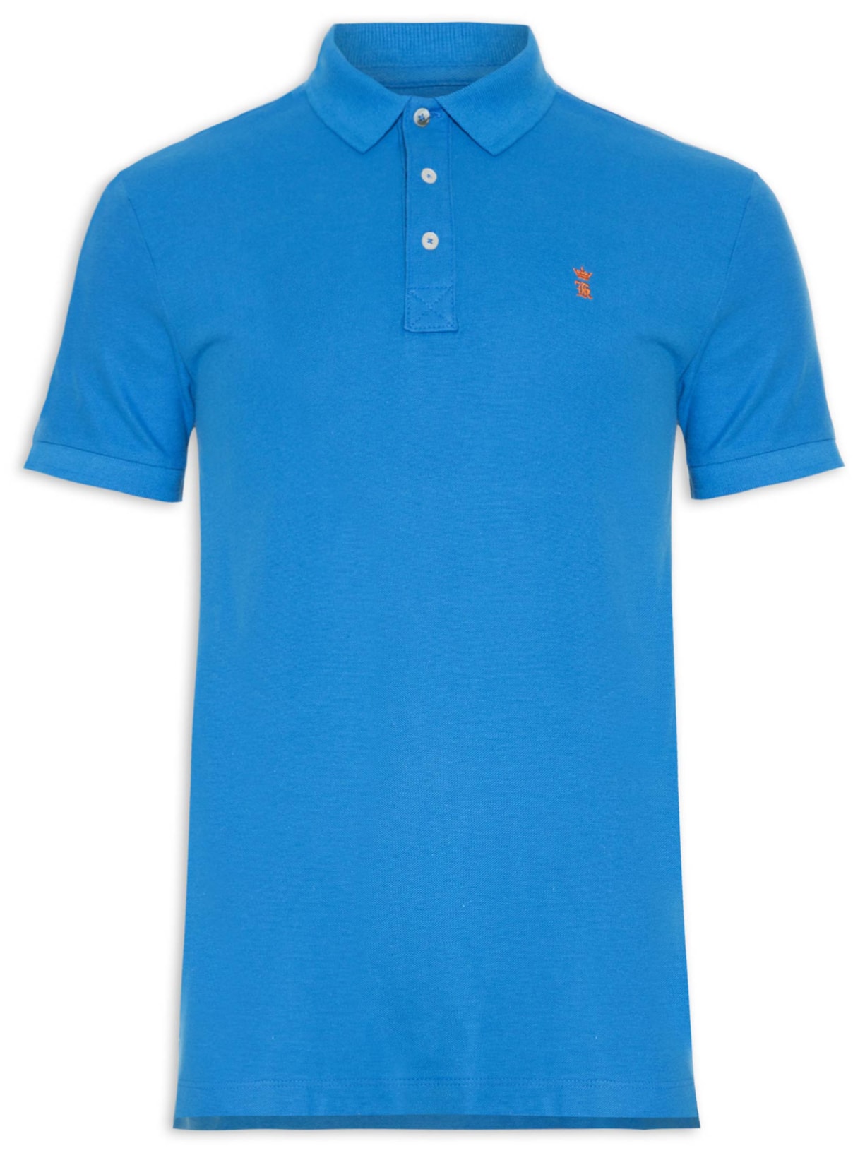 Polo Masculina Básica - Azul