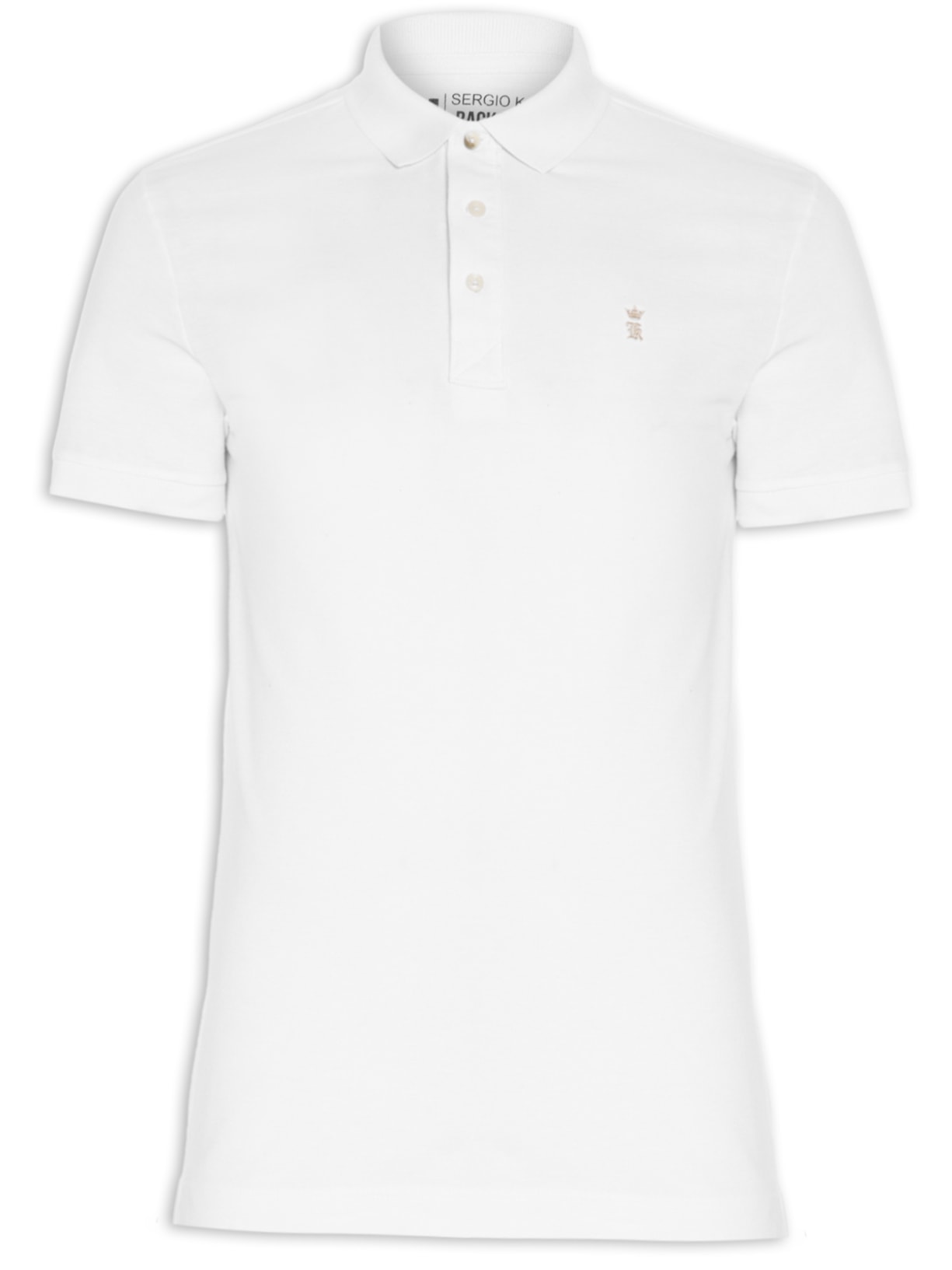 Polo Masculina Básica - Branco