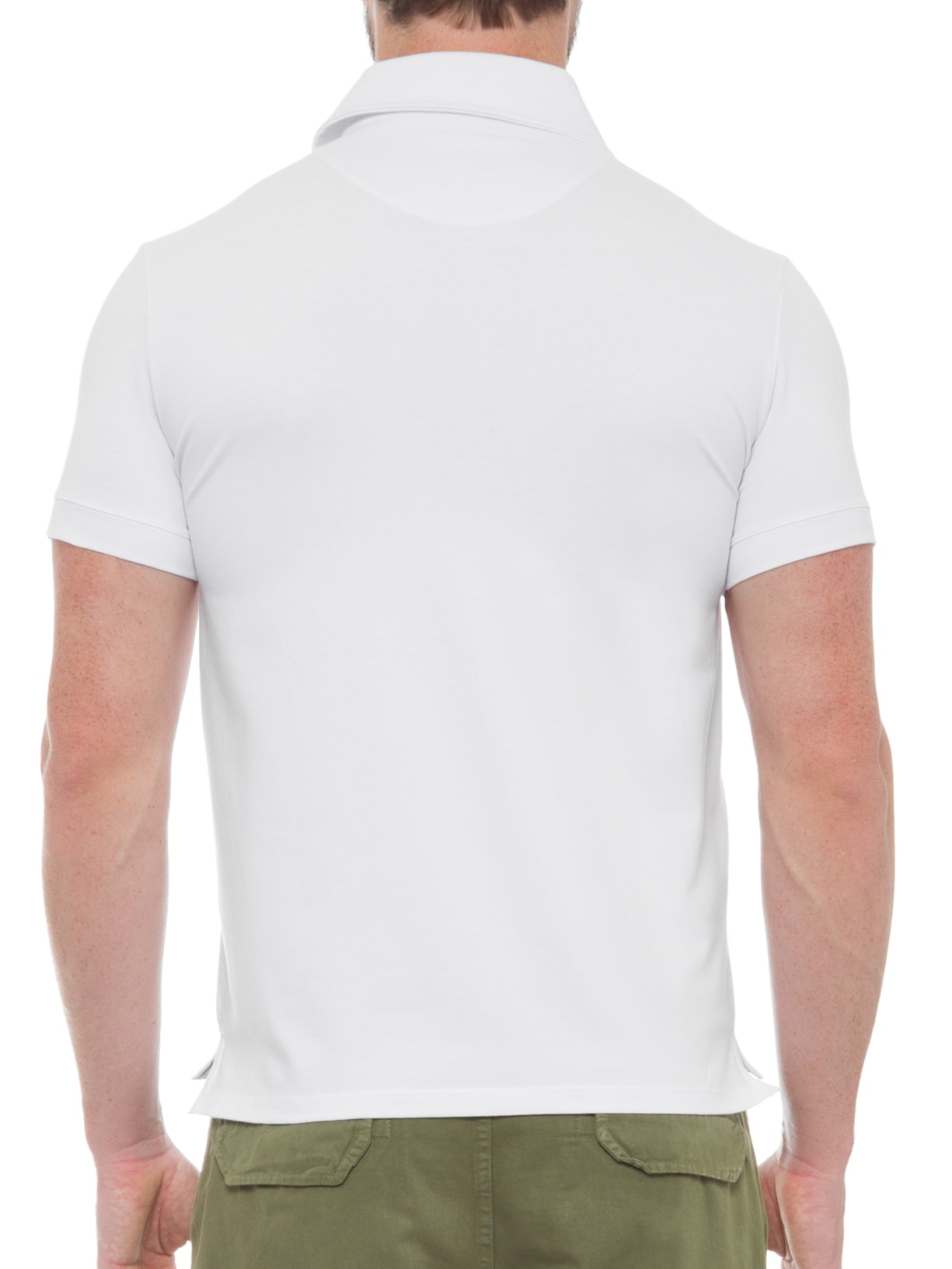 Polo Masculina Básica Branco Sergio K