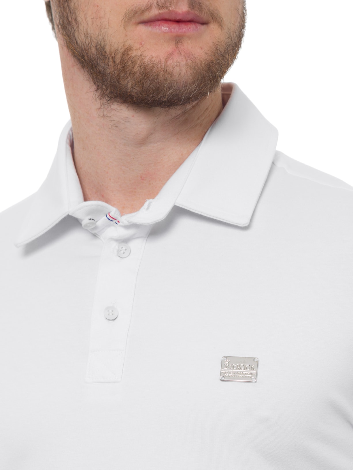 Polo Masculina Básica Branco Sergio K