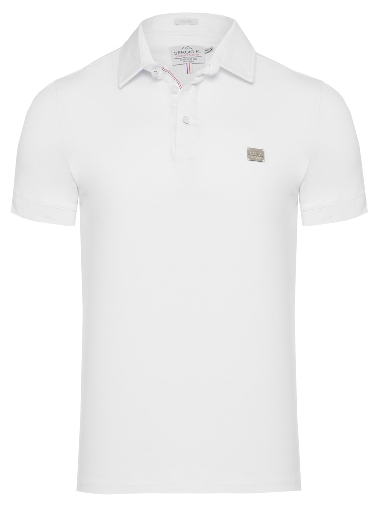 Polo Masculina Básica - Branco