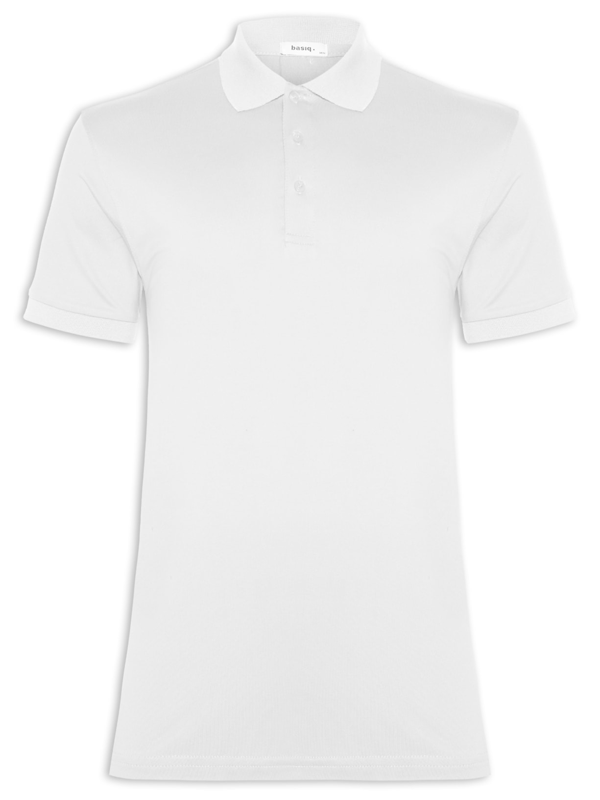 Polo Masculina Básica - Branco