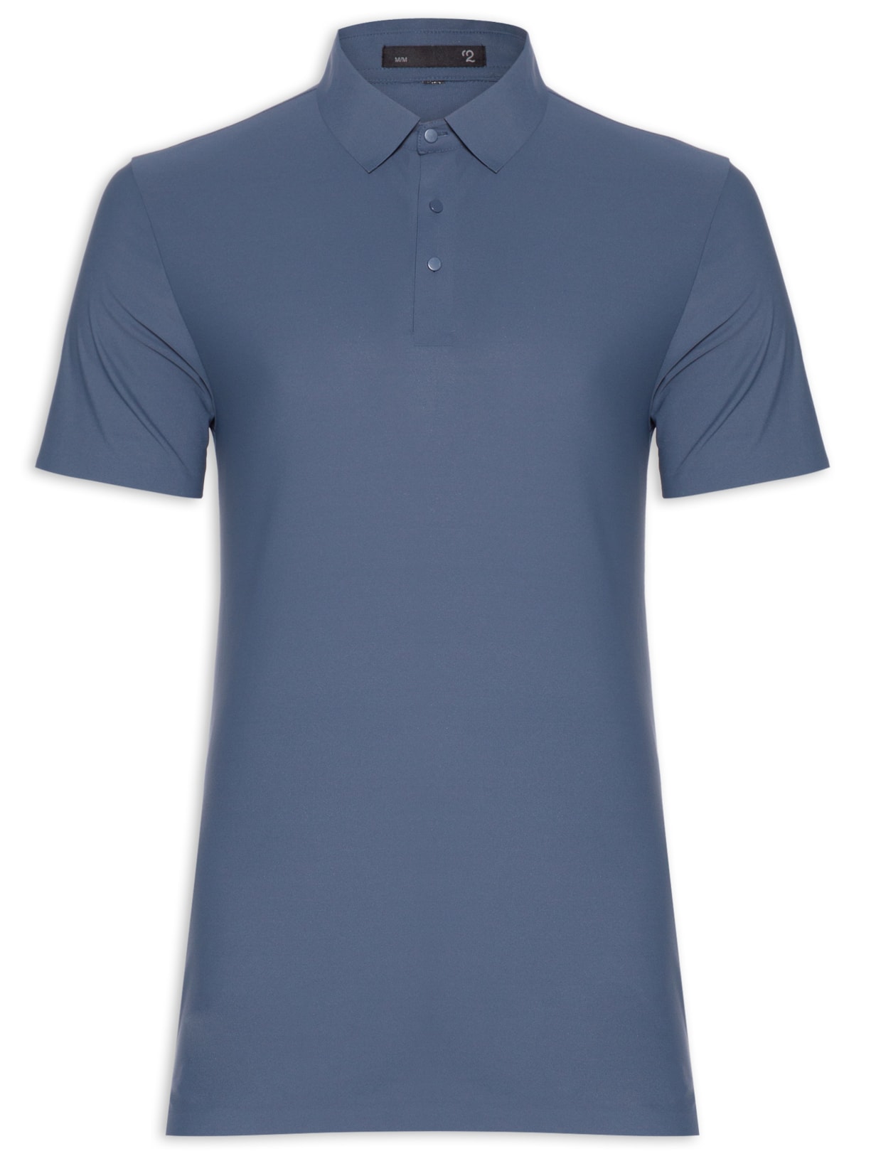 Polo Masculina Básica Color Azul '2 Essential
