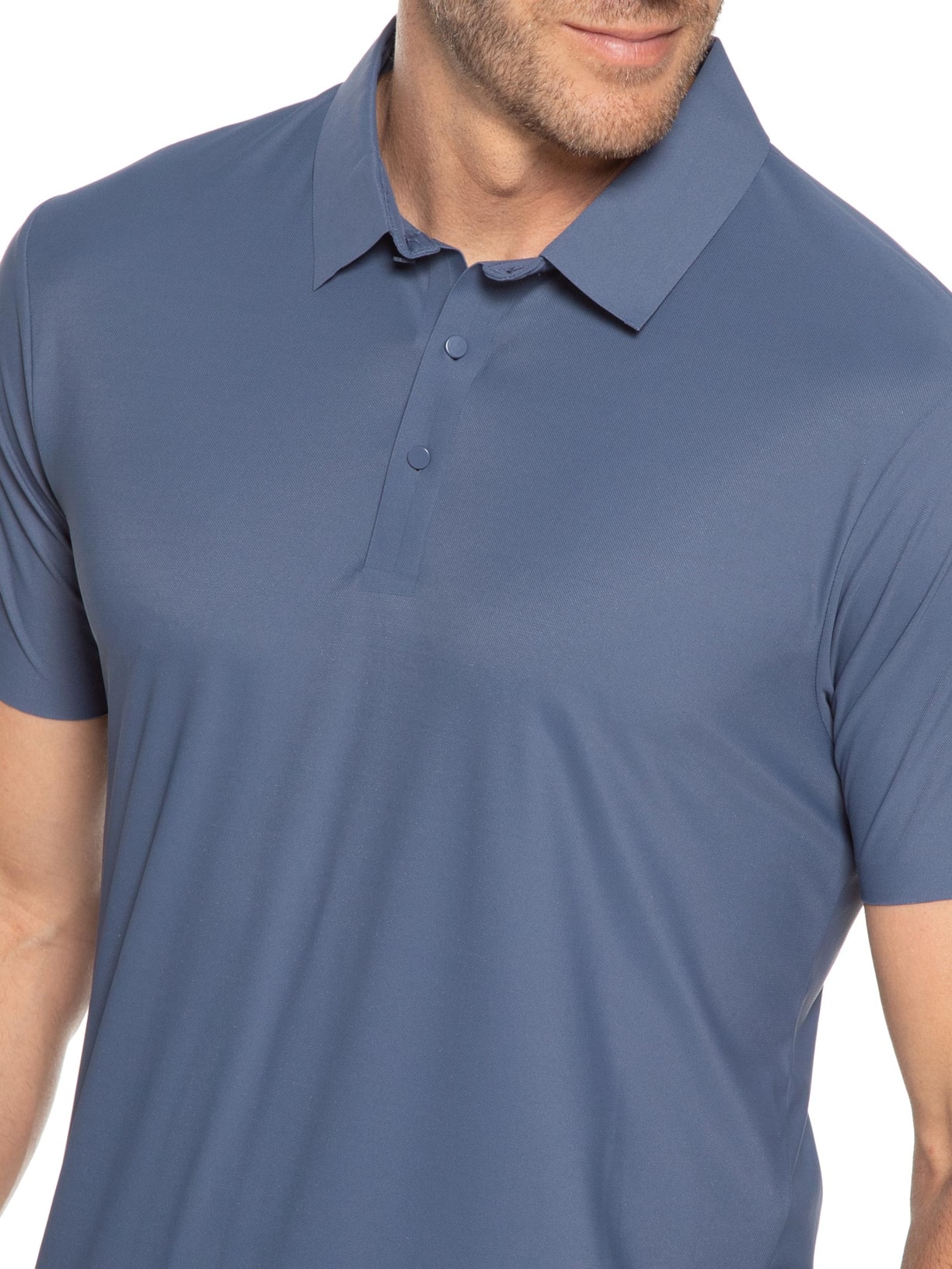Polo Masculina Básica Color Azul '2 Essential