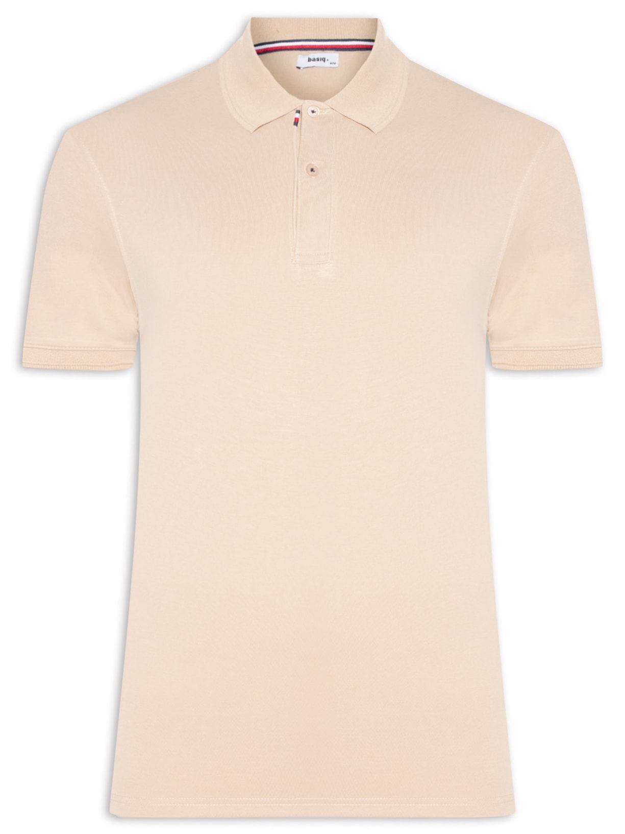 Polo Masculina Básica Color - Bege