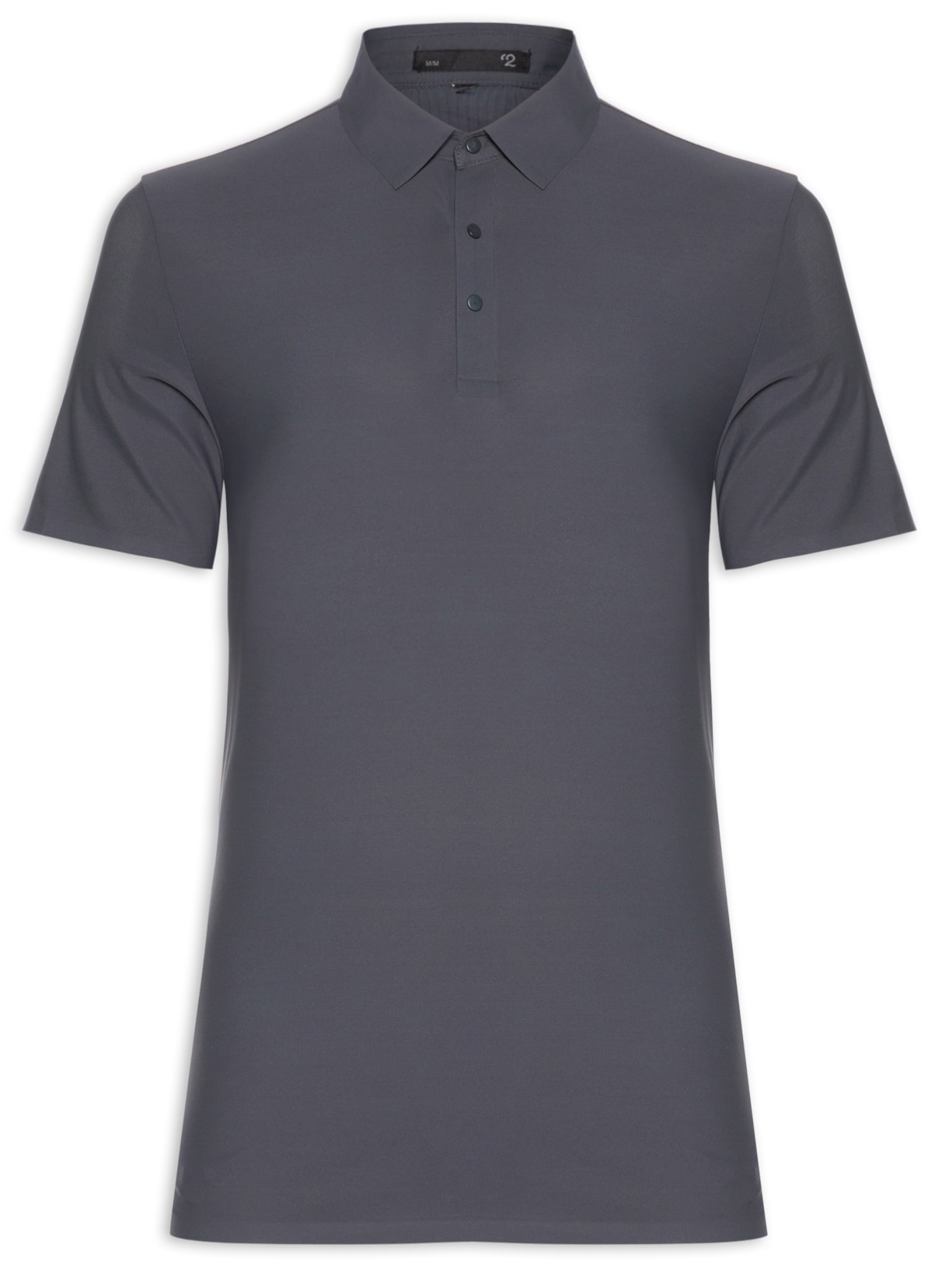 Polo Masculina Básica Color Cinza '2 Essential