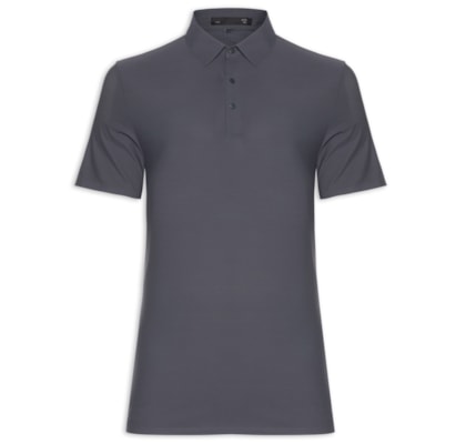Polo Masculina Básica Color - Cinza