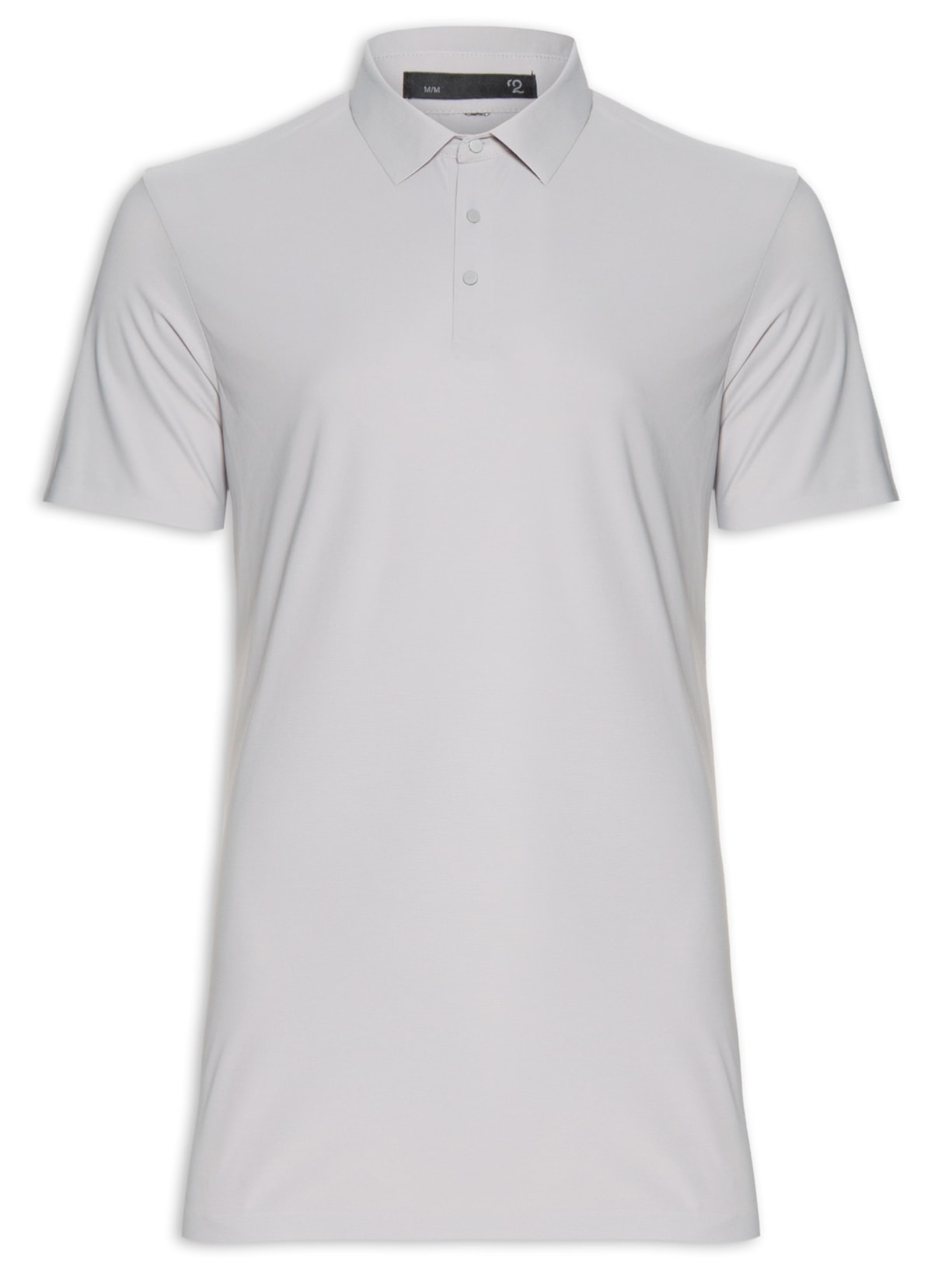Polo Masculina Básica Color Cinza '2 Essential