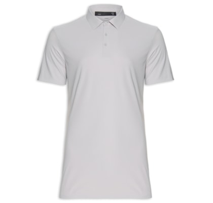 Polo Masculina Básica Color - Cinza