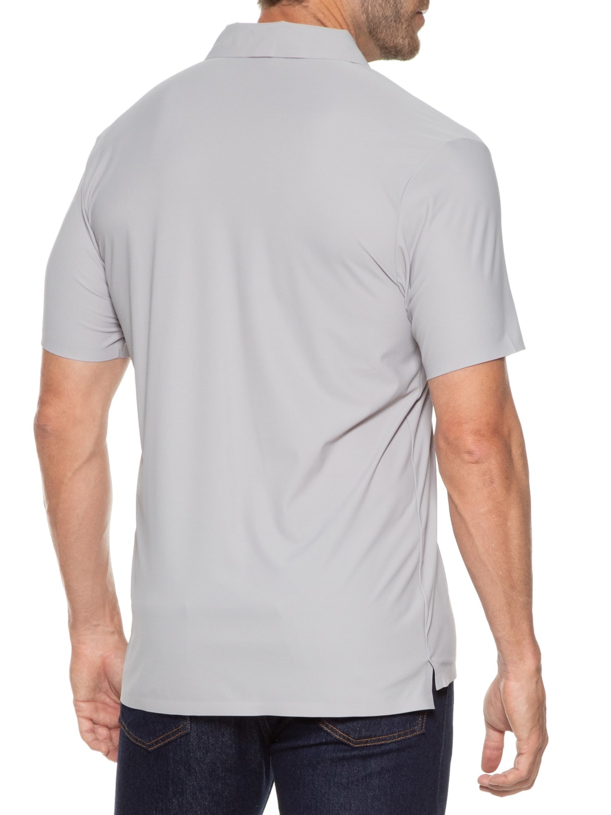 Polo Masculina Básica Color Cinza '2 Essential