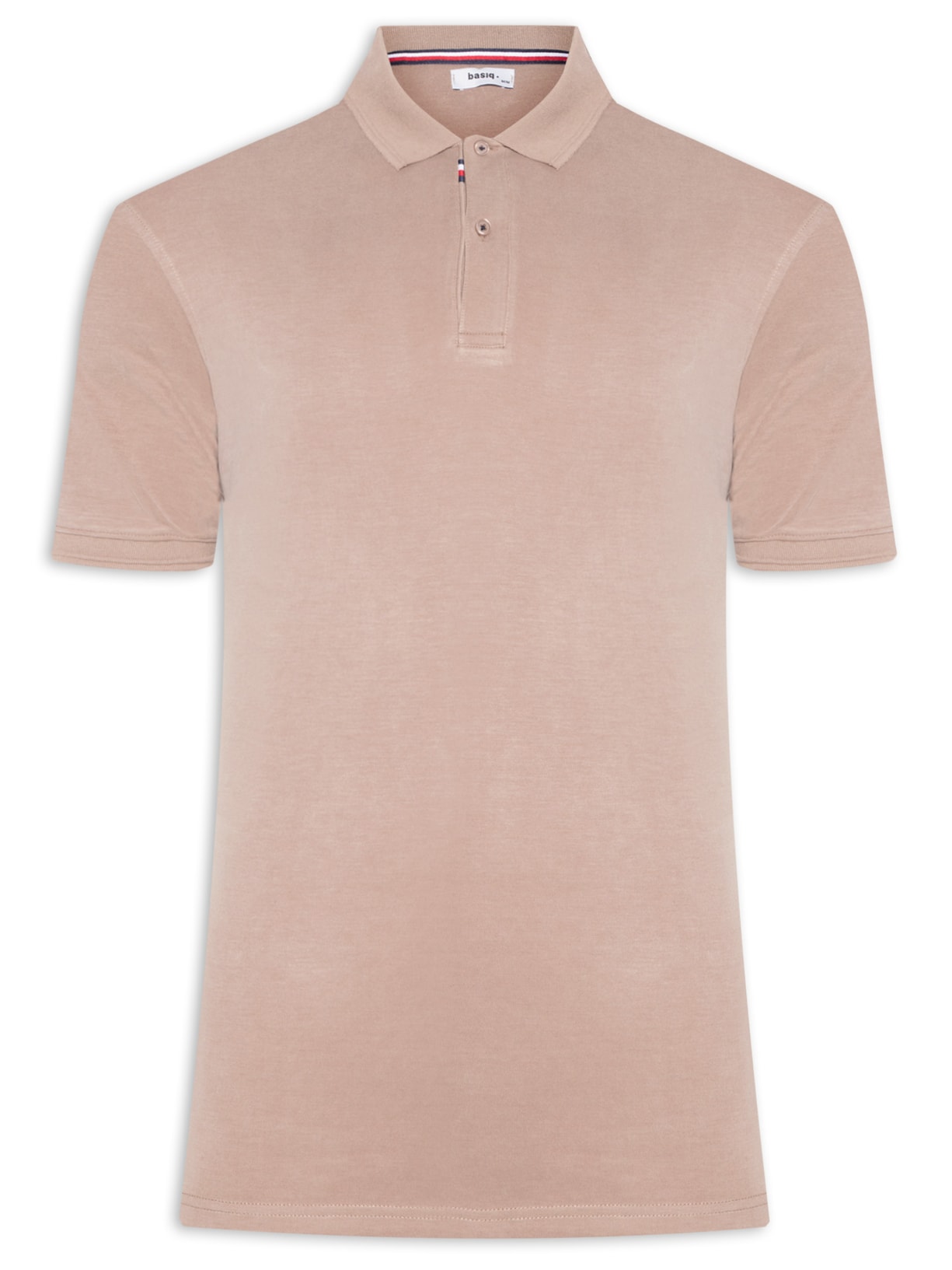 Polo Masculina Básica Color - Marrom